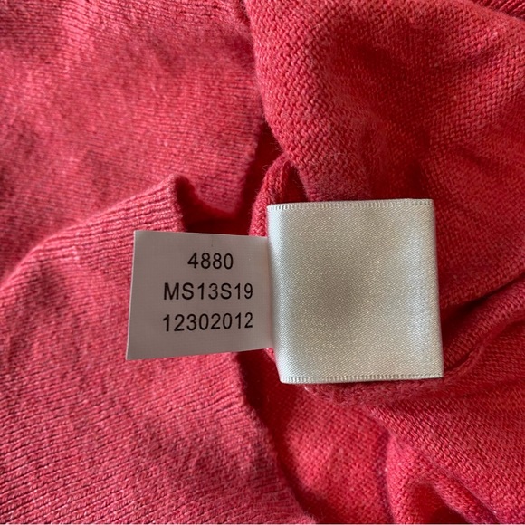 Peter Millar Luxury Blend Pink Sweater Size Large Quarter Zip Long Sleeve - Picture 4 of 6